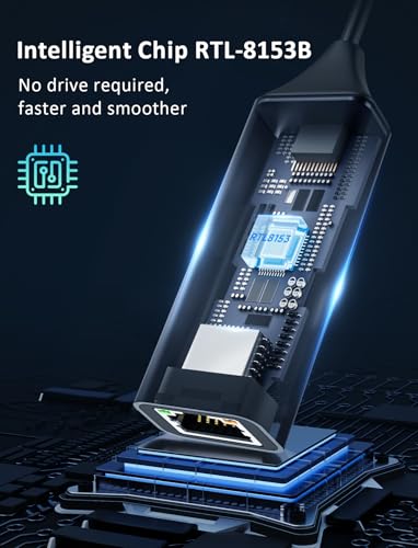 Adaptador USB C a Ethernet para solucionar problemas de Wi-Fi lento 4