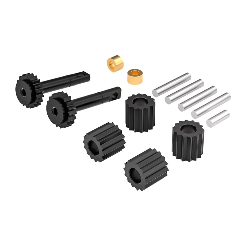 20Cr Carbon Steel Front Or Rear Differential Gear Set for Traxxas 1:16 Mini Maxx 4WD 107154-1 / Mini XRT VXL-3S 108076-1 Monster Truck Upgrades