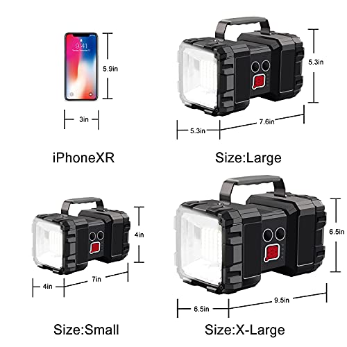 AlpsWolf Lanterna recarregável, lanterna LED holofote 20000mAh 4000LM 25h ultra longa espera 3+4 mod