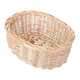 Durable et réutilisable : fabriqué à partir de matériaux durables, ce panier à la déformation et peut être réutilisé, ce qui en fait une option de rangement pratique, panier en osier pour fruits, plateau tissé