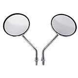 Chrome Billet Round Motorcycle Mirrors for Honda Ace,Spirit