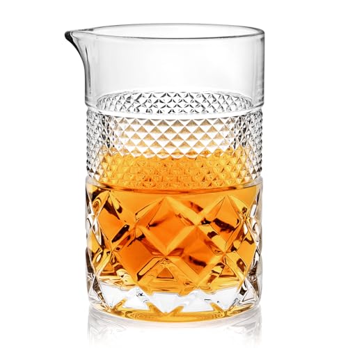 Comparison: Best Cocktail Mixing Glass 4 Cocktail Mixing Glass - Premium 22oz - Solid, Stable, Sturdy Hand Blown Crystal - Professional Quality Barware - Gift for Wedding, Anniversary, Birthday, Father's Day