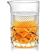 Cocktail Mixing Glass - Premium 22oz - Solid, Stable, Sturdy Hand Blown Crystal - Professional Qu...