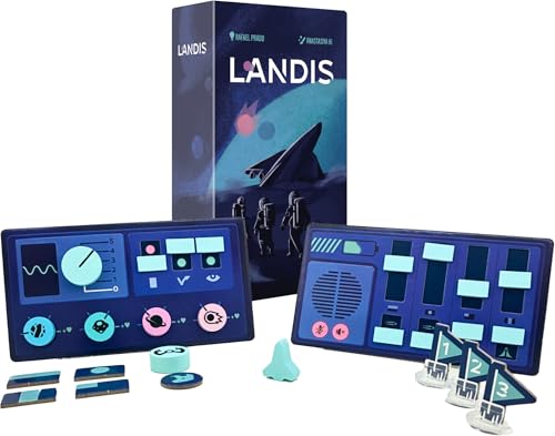 Mango Planet Landis - Juego de Mesa Cooperativo de Tripulación Espacial, Completar Misiones, fácil de Aprender, entretenido, Formato pequeño de Viaje, Regalo niño/niña 8 9 10 11 12 años Familiar Plus Mango Planet Landis - Juego de Mesa Cooperativo de Tripulación Espacial, Completar Misiones, fácil de Aprender, entretenido, Formato pequeño de Viaje, Regalo niño/niña 8 9 10 11 12 años Familiar Plus