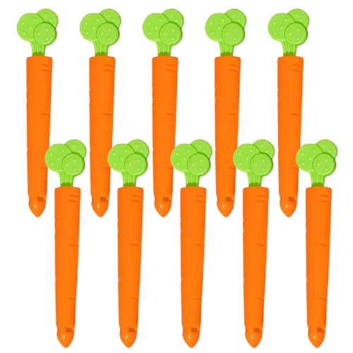 10 clips de sellado de alimentos con forma de zanahoria, clips de cierre de clip de plástico para alimentos, clips de sellado de alimentos reutilizables para almacenamiento de alimentos