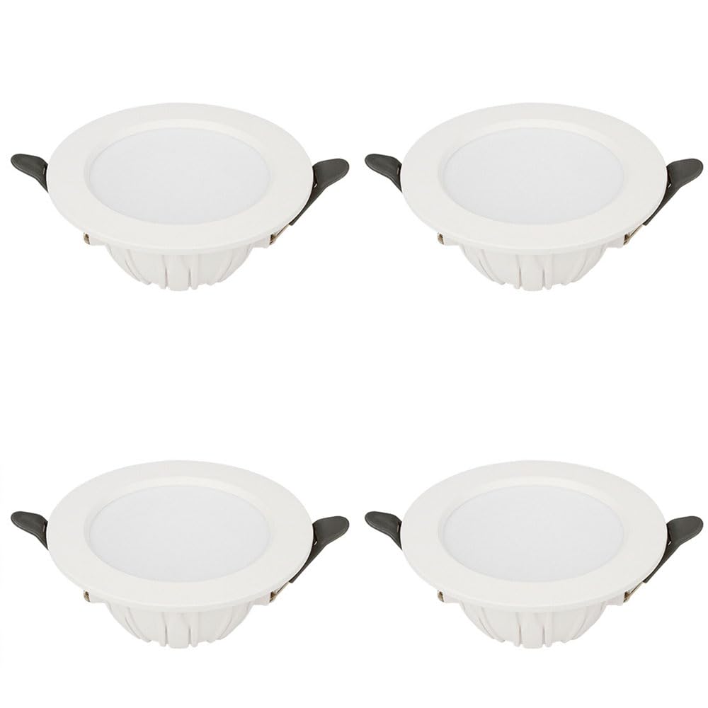 Spot encastré LED 5W lot de 4 plafonniers aluminium 6000K
