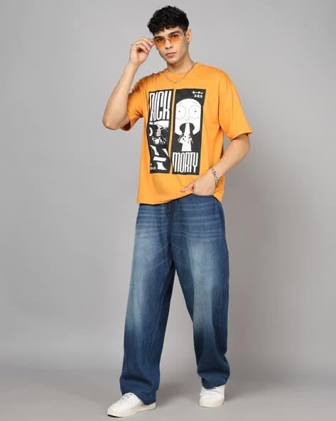 Image of M Q Denim Men Loose Fit Denim Jeans | Whisker Spray | Mid Rise & Pure Cotton | Daily Casual Wear