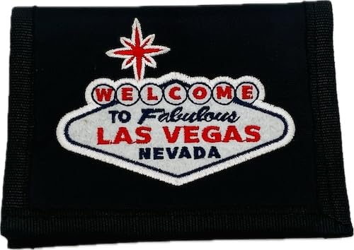 Rubies Welcome to Fabulous Las Vegas Sign Embroidered Wallet (Black)