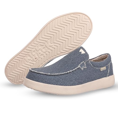 Kickback Don Juan - Mens Slip On Loafers - Lightweight Canvas Slip in Shoes - Mens Loafers - Slip on Summer Shoes - Designed with a Lower Volume to Fit a Slimmer Foot3