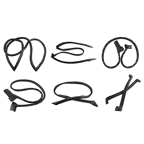 Woosphy Weather Strip Seal Full Weatherstrip Kit Set Replacement for Chevy Corvette Base Convertible 2-Door 5.7L V8 8489GGW 9096GGW