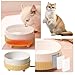 Lawnrden Heated Water Bowl for Dogs, Heated Dog Bowl, 350ML Water for Dogs, Pet Provide Drinkable in Winter, Thermal for Dog Cat Rabbit Chicken Duck Squirrel Yellow Base
