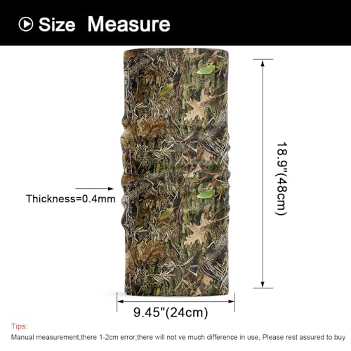 Image of WTACTFUL Camo Face Mask Men Women, 2-Pack Seamless Neck Gaiter Balaclava