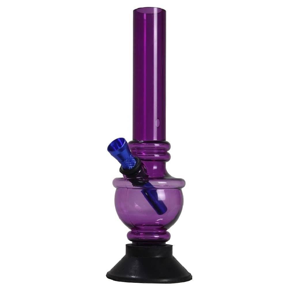 SEPARATE WAY 25mm Acrylic Bong Waterpipe 8 inch (PURPLE)