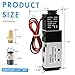 EBEIZZI Pneumatic Solenoid Valve Air Solenoid Valve DC12V/DC24V/AC110V Series Single Coil Pilot-Operated Electric 2 Position 5 Way Connection,AC110V/Out of line,1/4