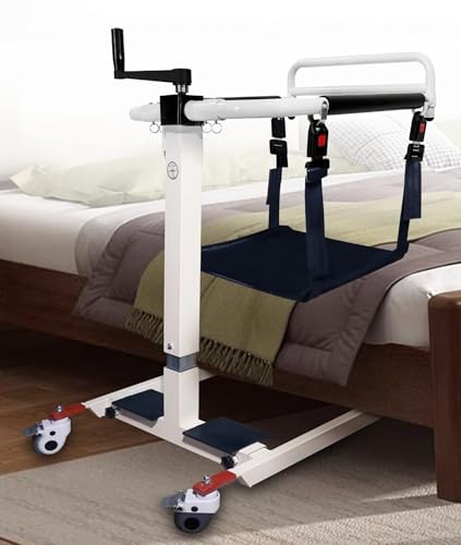 SXYKXYDL Silla de Transferencia portátil 4 en 1 para Pacientes, para el hogar, con Altura y Anchura Ajustables, para Ducha y Coche, con Inodoro y Ducha para Personas Mayores.