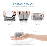 FRESHME Cotton Sleep Eye Mask for Men - Upgrade Design Blackout Side Sleeper Eyes Cover for Night Sleeping, Large Size Wide Soft Travel Airplane Blindfold with Adjustable Velcro Strap for Work Nap - Image 5