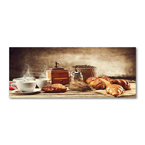 Crédence de cuisine en verre Tulup 125x50cm dosseret de protection marron