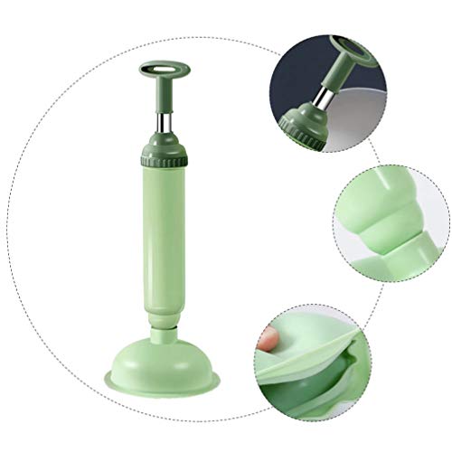 Cabilock Aspirador de vaso sanitário prático solucionador de entupimento de vaso sanitário (verde)
