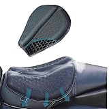 バイクシートクッション【第2世代】 Tomistan ゲルクッション 通気 衝撃吸収 3Dメッシュシートカバー 人間工学 快適なツーリング 断熱 日焼け止め 濡れ防止 換気 バイク シートカバー 張り替え 座り心地快適 取り付け簡単 スクーター用 (B2)
