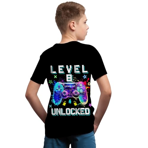 Boys Girls 3D Graphic Printed T-Shirts,Kids Cool Crewneck Short Sleeve Tops Tee Shirt Tshirt for Teens 6-16 Years3