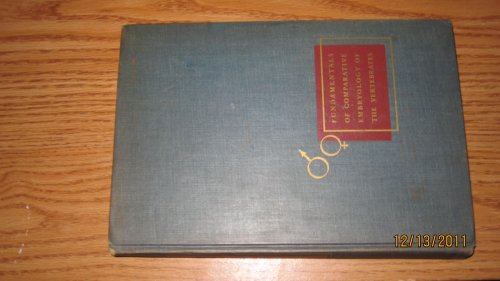 Fundamentals of comparative embryology of the v... B0006ARZOS Book Cover