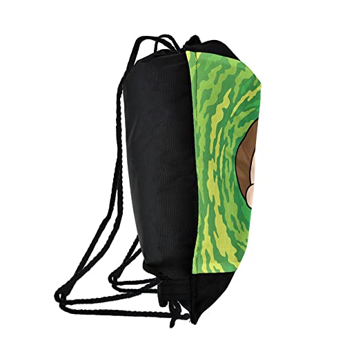 LOGOVISION Rick And Morty Morty Headshot Drawstring Backpack Sports Bag Sackpack 17" x 13", Perfect for Gym, Yoga or Practice2