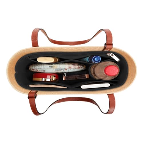 Lckaey Organizador de bolsa para bolsa de cesta Loewe, inserção de bolsa de feltro Y097 preta