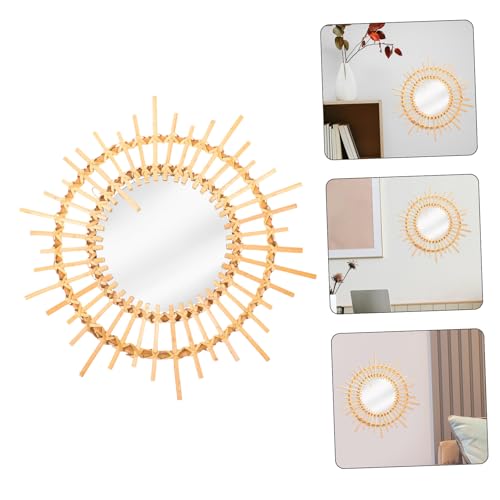 Miroir mural rotin rond : la solution déco pour murs vides - 8