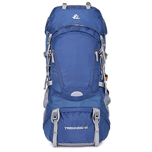 65L Waterproof Internal Frame Hiking Backpack with Rain Cover,Outdoor Sport Daypack Travel Bag