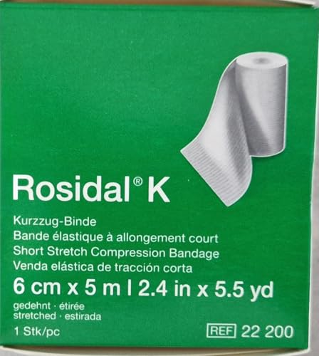 Bande de Compression médicale Rosidal K Lohmann Rauscher-5 m x 6 cm