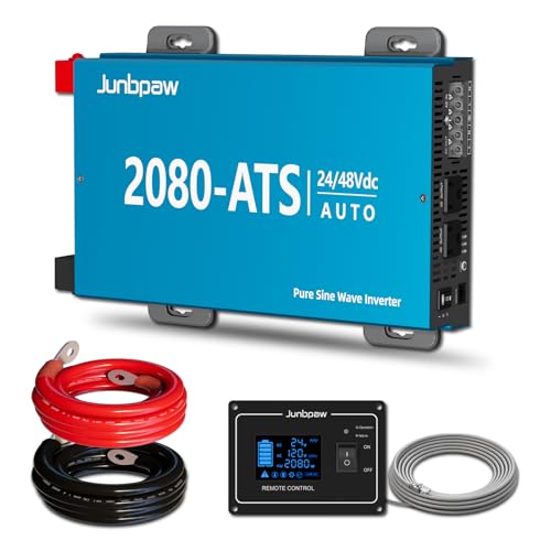 Amazon.co.jp: Junbpaw 2080W RV純正正弦波インバーター ATS付き