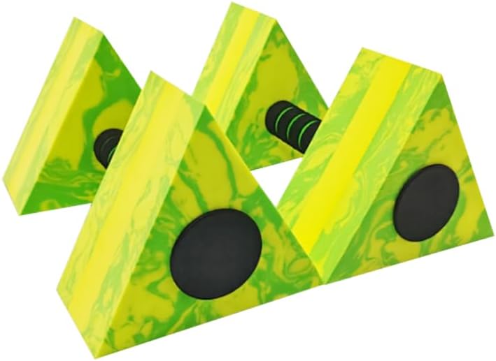 Aquatic Exercise Dumbbell Set of 2 for Water Aerobics, High-Density EVA-Foam Water Weights, Pool Fitness Equipment for Unisex Adults