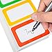 Plain Name Tag Stickers Colorful Border Name Tag Labels - 200 Stickers (3.5 x 2.25 inch)