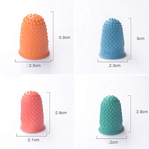 STOBOK Dedo De Silicone Protetores de Dedo Pontas Do Dedo de Borracha Pads Grips Dedo Mangas Dedo De