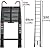 Telescoping Ladder 16.4FT Aluminum Telescopic Multi-Purpose Extension Ladder with 2 Detachable Hooks Lightweight Portable Collapsible Ladder 330LB Max Capacity,for Decorations, RV, Household, Black