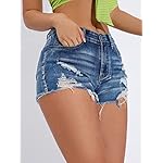Verdusa-Womens-Ripped-Distressed-Skinny-Denim-Shorts