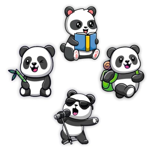 Image of Zesta Wooden Fridge Magnets Set | Refrigerator Decor Magnets for Kitchen | India Souvenir Fridge Magnet Collection | Wooden Magnet for Fridge Door Decoration (Magnetic Panda for Fridge)