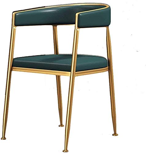 Chaise inclinable rembourrée en PU avec pieds en métal pour bureau et lounge