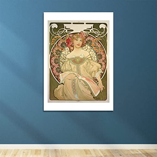 Affiche encadrée Alphonse Mucha Obraz Spiffing Prints en taille medium et finition mat