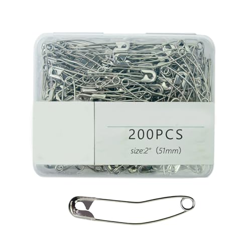 200Pieces Quilting and Basting Pin Curved Pin Rust Steel Pin for Clothing Sewing Project 38MM Or 51MM