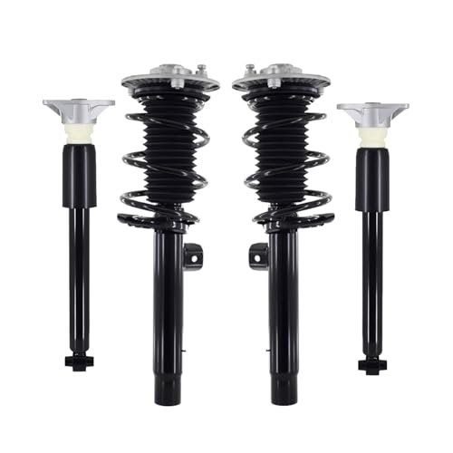 PM Auto Set of 4 Front Quick Complete Strut-Coil Spring Assembly-Rear Complete Shock Absorber Kit Compatible With 2012-2016 BMW 328I