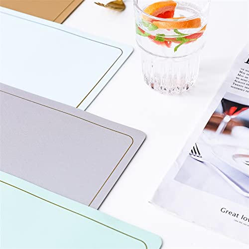 Set de table en simili cuir 4 pièces imperméable et isolant thermique - 6