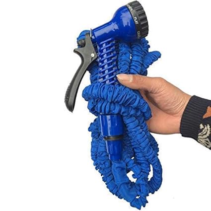 MB CREATION Expandable Flexible Water Hoses Pipe Water Spray Gun for Garden (25FT/7.5M)