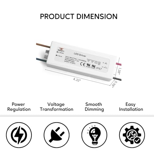 Image of Ironsmith Lighting Products Constant Voltage LED Driver Transformer (24 Volt | 36 Watt | Non Dimmable - Constant Voltage)