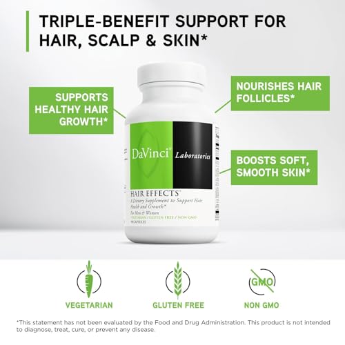 DAVINCI Labs Hair Effects, 90 Vegetarian Capsules - image 3