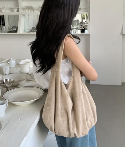 Bolso Hobo de gamuza grande para mujer miniatura 2