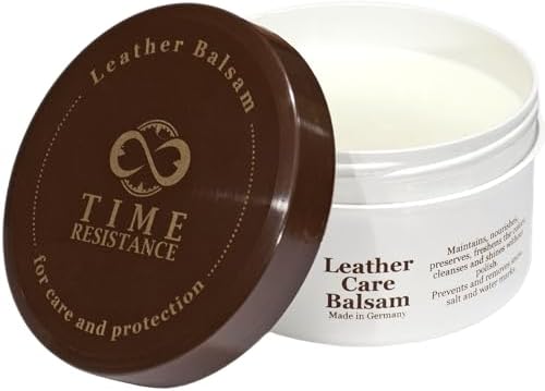 Time Resistance Leather Balsam for Shoes, Bags and Furniture Care and Protection 8.45 Oz (250ml)