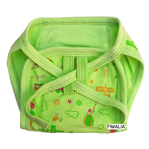 Image of Newborn Baby Washable Reusable Hosiery Cotton Cloth Nappies /Cloth Diaper /Langot (0 to 6 Months) (Colors & Prints Vary) (Pack of 8, Printed)