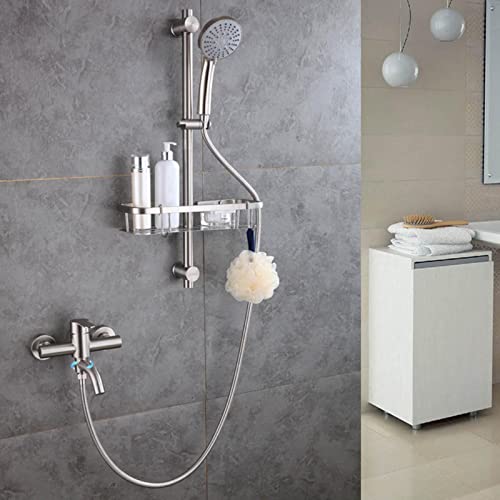 Robinet mitigeur de baignoire en acier inoxydable brossé durable