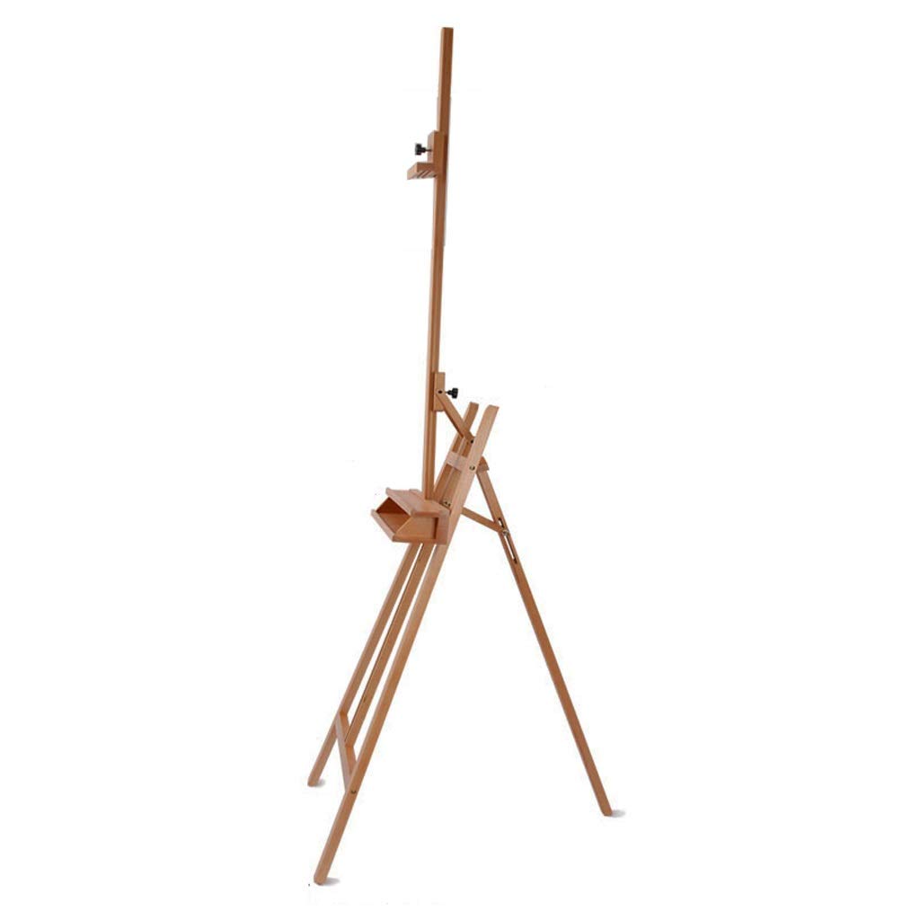 WDSOPK Canvas Display Stand, Beech Slope Height Adjustable Easel Studio Artist Painting Canvas Easel,